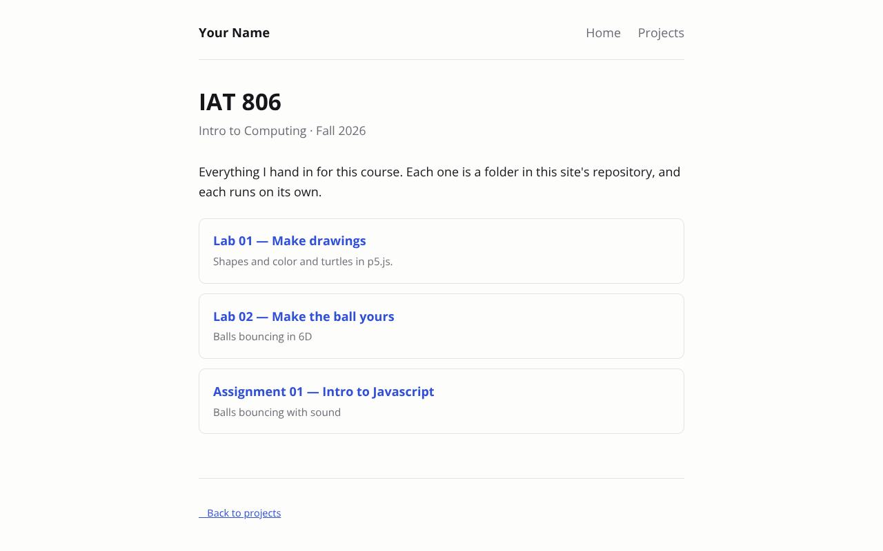 Screenshot of Griffin Page